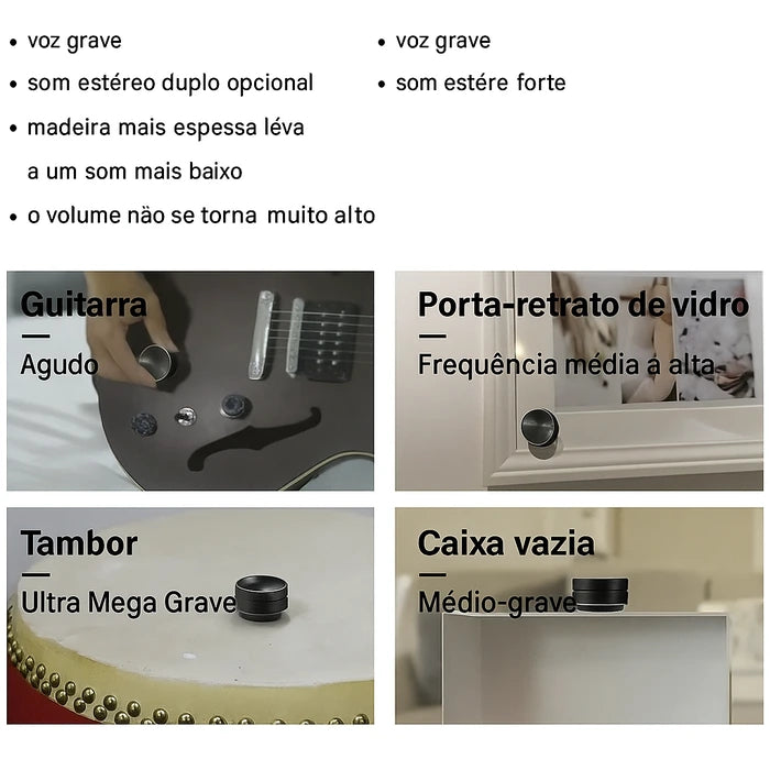 VibeBox O Mini Alto-Falante que transforma Qualquer Superfice em Som Surprendente