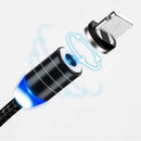 Cabo Magnético 3 em 1 para iPhone, Micro USB e Tipo-C